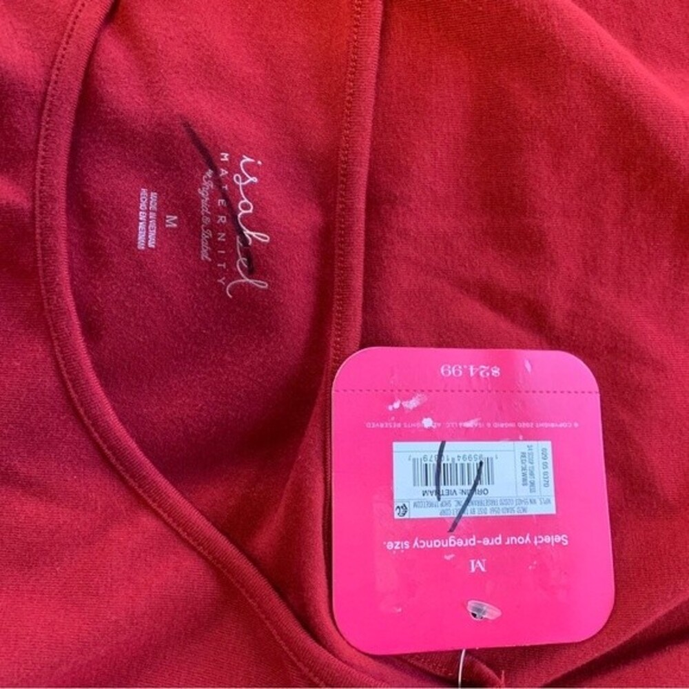 NWT Isabel Maternity‎ | 3/4 Sleeve T-Shirt Maternity Dress M - Picture 6 of 7